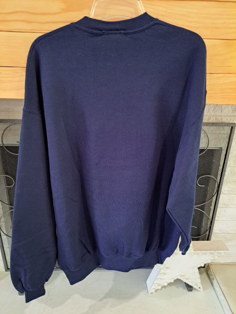 New Vtg Indiana University Alumni Navy Crewneck Sweatshirt XL USA Heavyweight - Picture 6 of 10